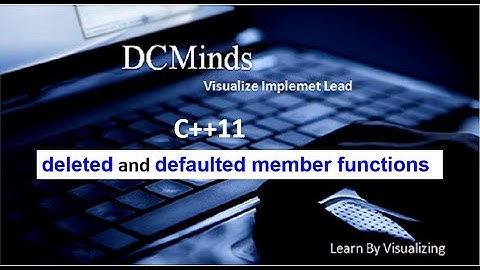 C++11 : explicitly defaulted & deleted member function.