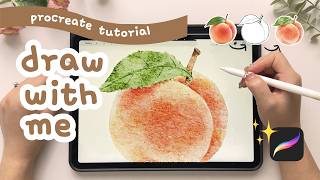 How to Paint a Peach in Procreate | Beginner Watercolor Tutorial screenshot 5
