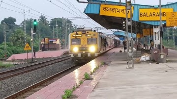 ICF Medha Rake||36835 Howrah Bardhaman chord line super local Skipping Balarambati At Full Speed 🔥🔥🔥