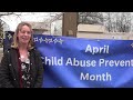 Sunset Elementary Students Plant Pinwheel Garden During Child Abuse Prevention Month