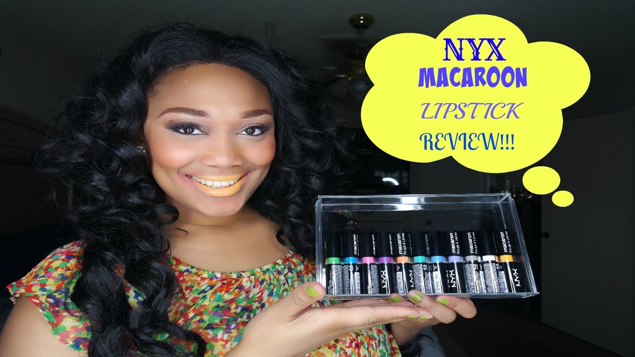 NYX Macaroon lipstick Review!!