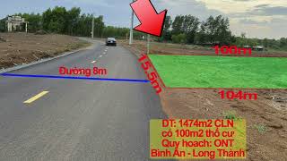 . Bán 2,5Ha Đất Xã Bình An, Long Thành. Gần Sân Bay Qt Long Thành