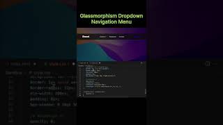 how to create dropdown navigation menu #shorts #navigation #html #css #csstricks