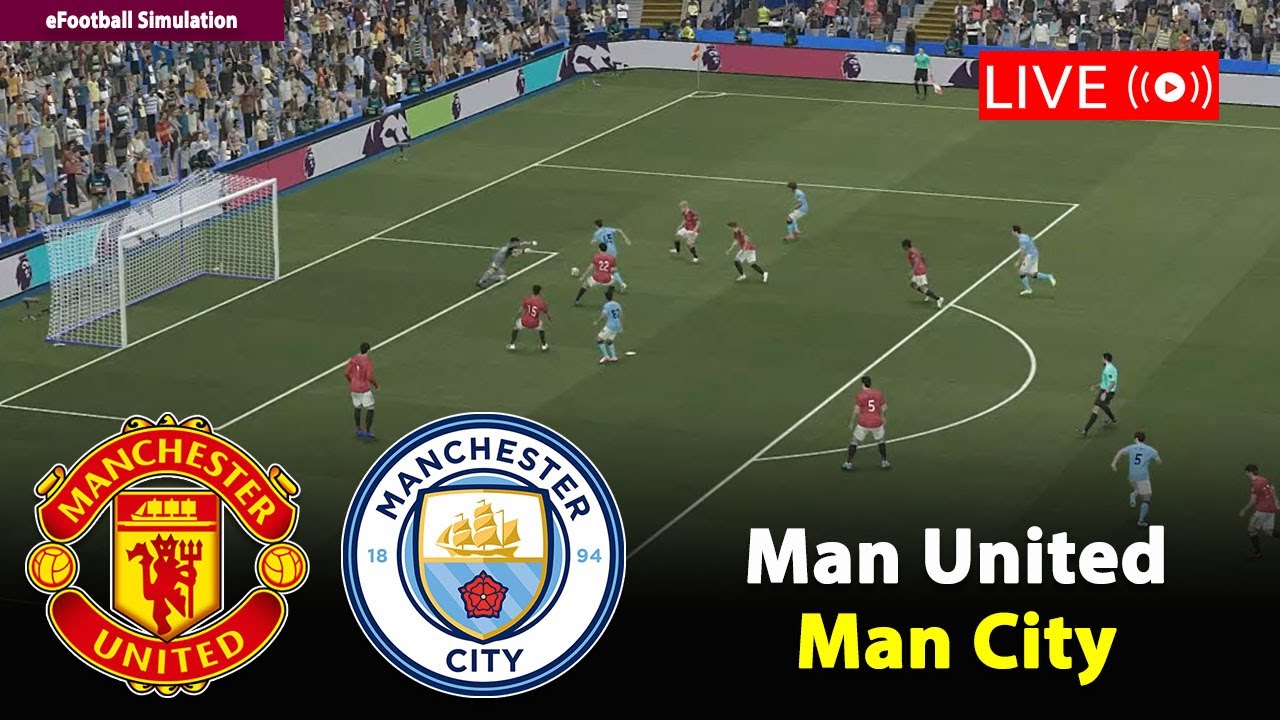 🔴Live- Man United vs Man City  | England Premier League 2025/26 Match | PES21 Game Simulation