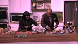 Steve Harvey cooks with Patti LaBelle