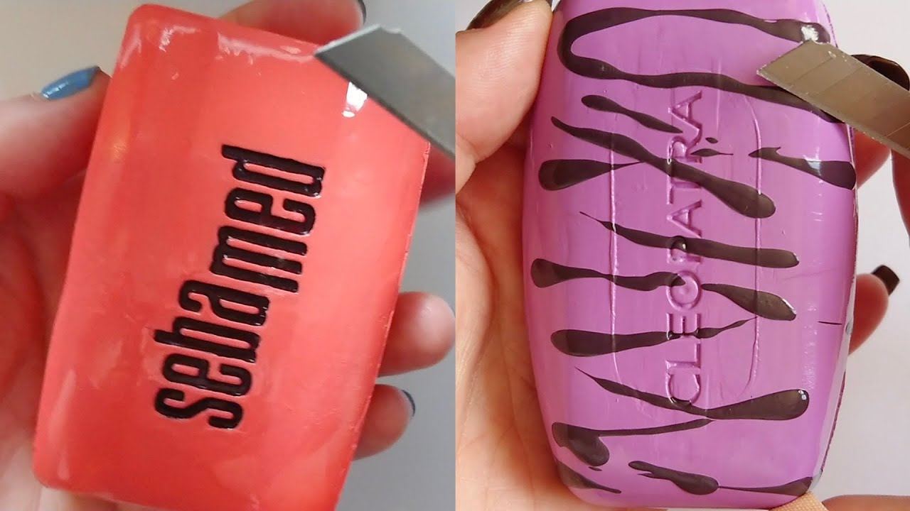 Soap Carving ASMR Relaxing Sounds no talking Satisfying ASMR Video
