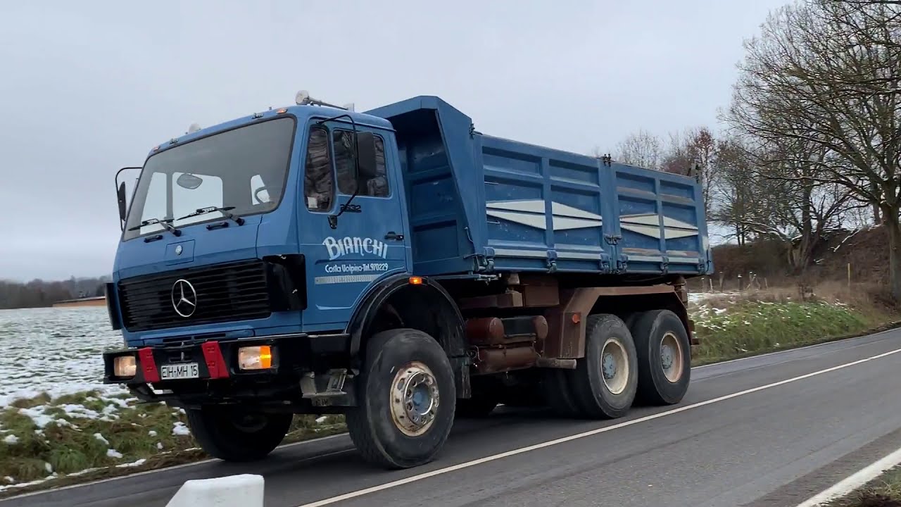 Mercedes NG 2632 K V10 OM403 Muldenkipper LKW Oldtimer Veteranenhalle Auf Achse YouTube