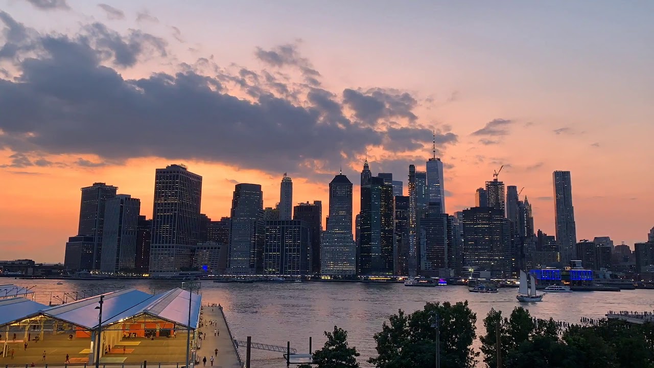 New York City Short Sunset Time Lapse - YouTube