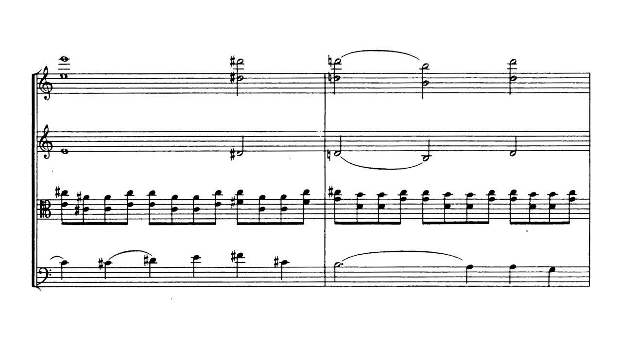YouTube पर [Dmitri Klebanov] String Quartet No.5 (Score-Video) देखें