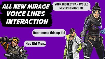 All New Mirage Interaction Voice Lines | Apex Legends