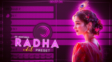 Ae inspired Radha Rani 😍 edit in alight motion | xml + preset | link in description