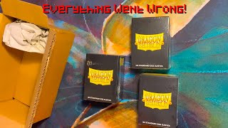 FAIL Story of the CURSED Sleeves From Dragon Shield - Cardboard Haul Ep 40 Magic The Gathering
