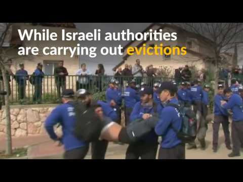 Israeli settlers evicted from West Bank homes - Israeli settlers evicted from West Bank homes