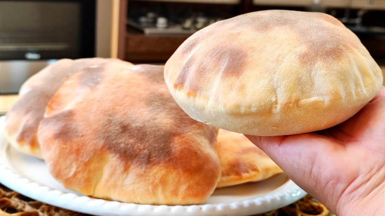 PÃO SÍRIO ou PÃO PITA-Perfeito na hora de preparar o seu lanche