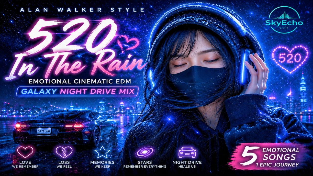 🎧 Alan Walker Style Emotional Cinematic EDM 🌧 520 In the Rain