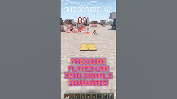 PRESSURE PLATES send signals DOWNARDS and TO THE SIDES! | Redstone with PsiVolt #minecraft #redstone