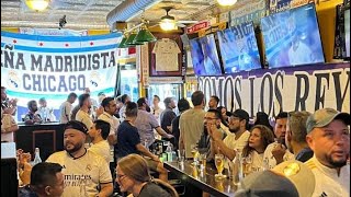Real Madrid vs Bayern Munich (2:1) Peña MADRIDISTA Chicago (Reactions to the goals)