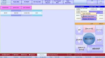 DELETING ITEMS IN SALES PANEL in QuickSell POS ERP business intelligent system
