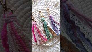 Macrame Keychain #macrametutorial #macrame #macramekeychain #macramebag