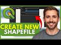 How To CREATE a New SHAPEFILE in QGIS (EASY) 2026