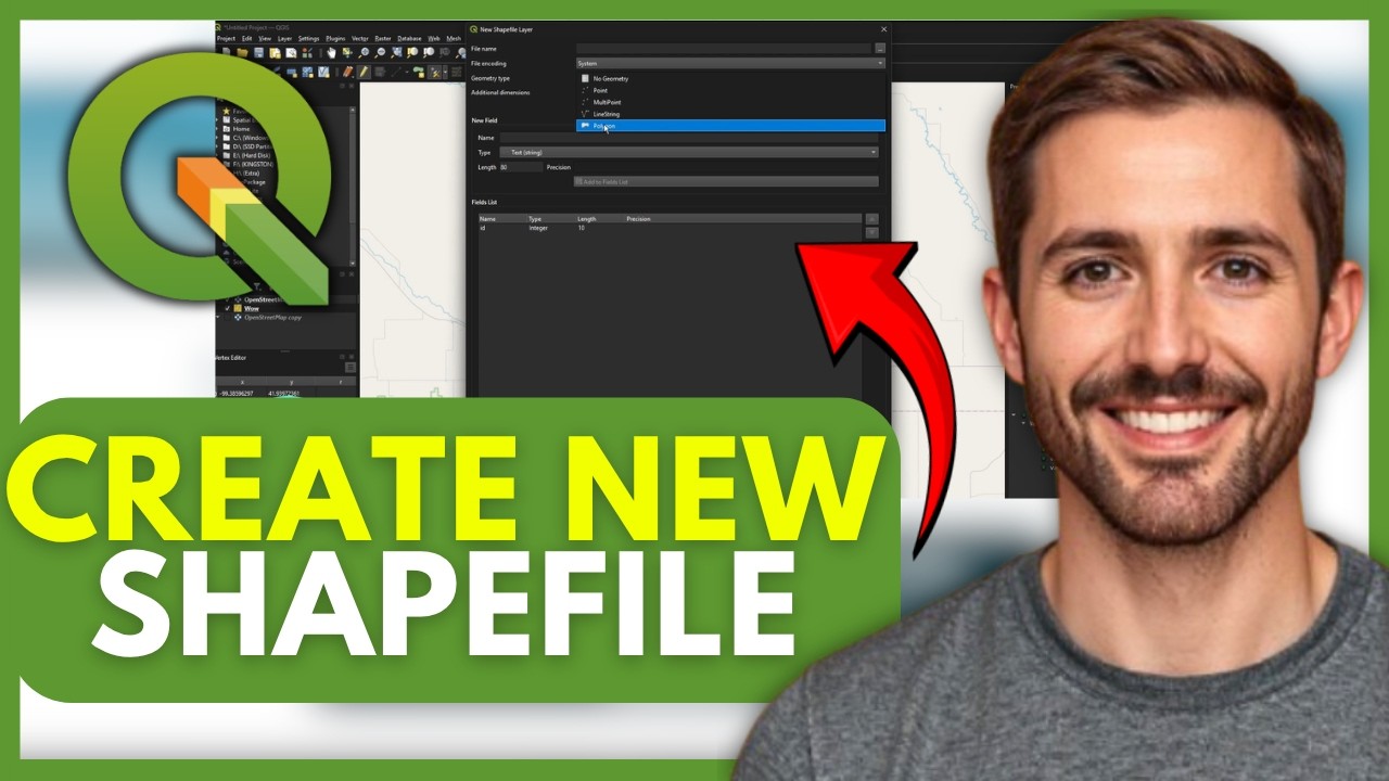 How To CREATE a New SHAPEFILE in QGIS (EASY) 2026 - YouTube