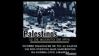Tal Al Zaatar 1976. Evacuação depois do massacre.