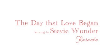 The Day that Love Began - Stevie Wonder (Christmas karaoke)