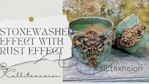 Stonewashed effect with rust effect by Kallitexneion!