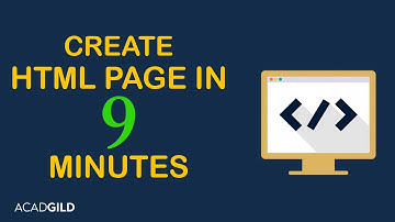 How to Create a HTML Page? | Web Development Tutorial for Beginners 2017 - Part 2