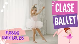 🟣 Clase completa de ballet para principiantes | Pasos iniciales de ballet | Ballet para niñas 👧🏻👦🏻