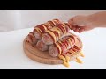 HOT DOGS CASEROS/EL MEJOR /comida coreana/banderillas de salchicha y queso/Alejandra Navas