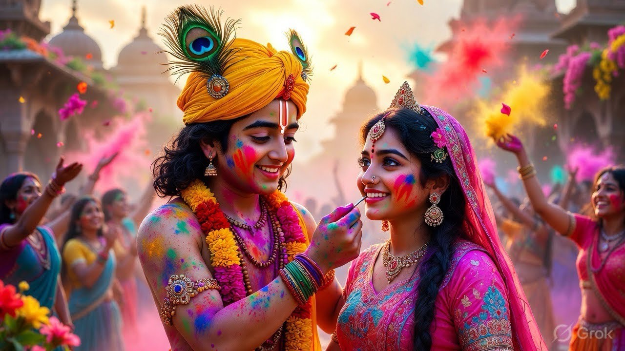 होली आई होली आई वृंदावन में होली ।Holi aai Holi aai vrandavan me holi 