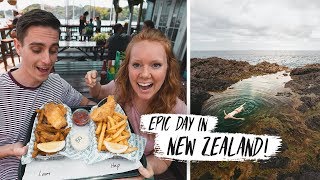 Trying New Zealand SHARK & CHIPS?? + Exploring BEAUTIFUL Mermaid Pools! 😍