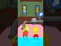 😱❌Leak Water Bart Simpson VS Lisa The Simpsons#shorts