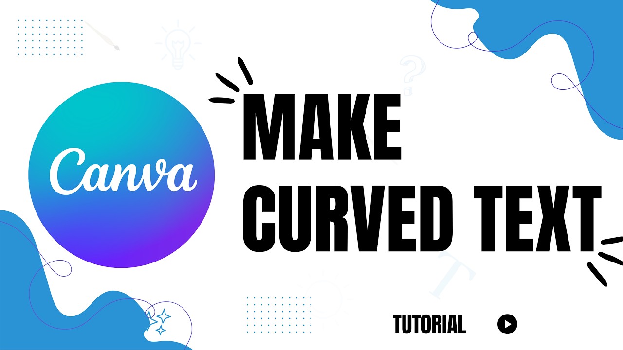 How to Make Curved Text in Canva Mobile - YouTube