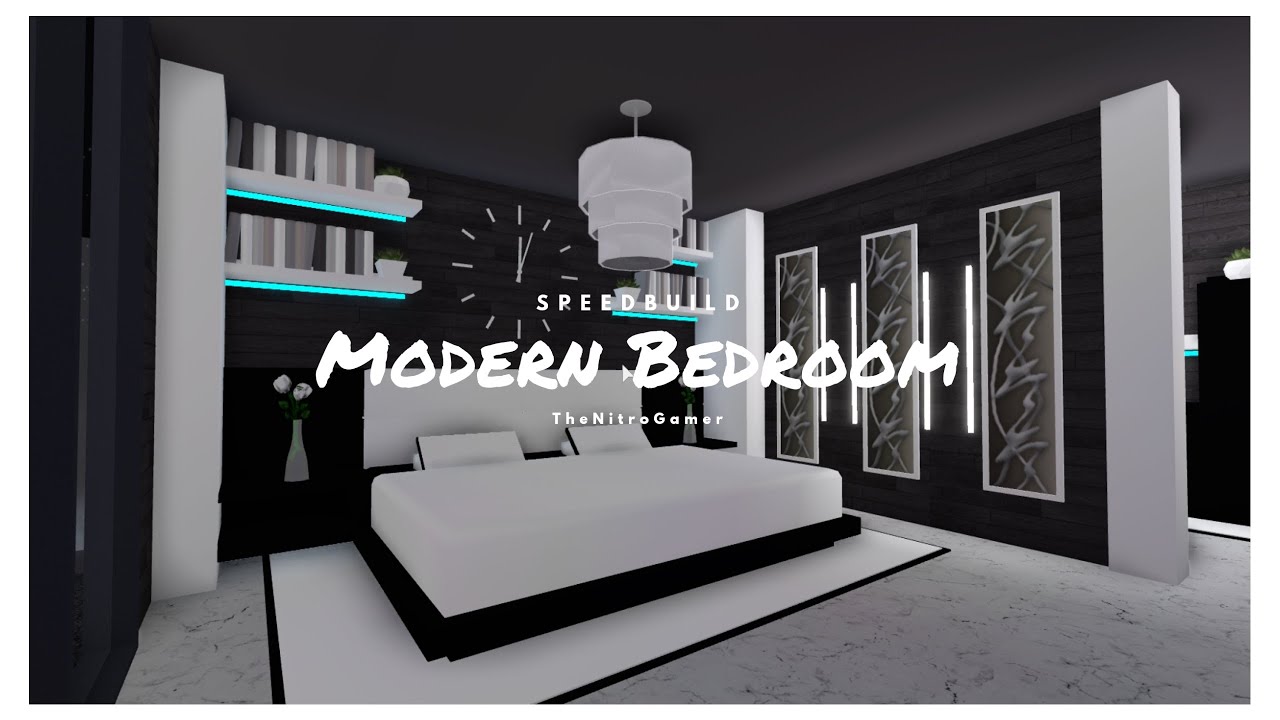 Roblox Bloxburg Modern Bedroom Speedbuild 9 Youtube - roblox bloxburg modern bedroom ideas