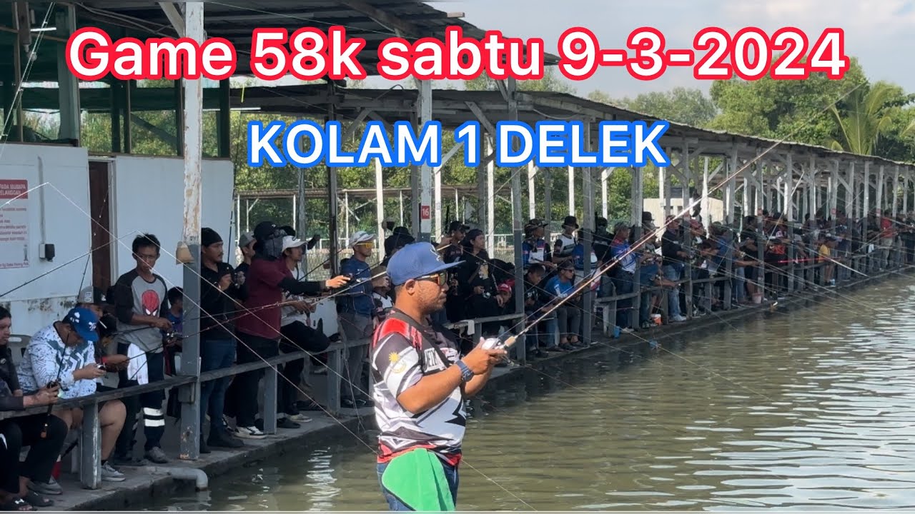Sabtu 9-3-2024 Pertandingan memancing 58k KOLAM 1 DELEK #sportsfishing #fishing #angler #strike