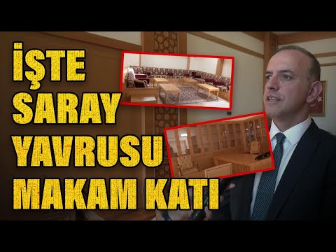 İşte Sancaktepe Belediyesi'nin 'şatafatlı' başkanlık katı!