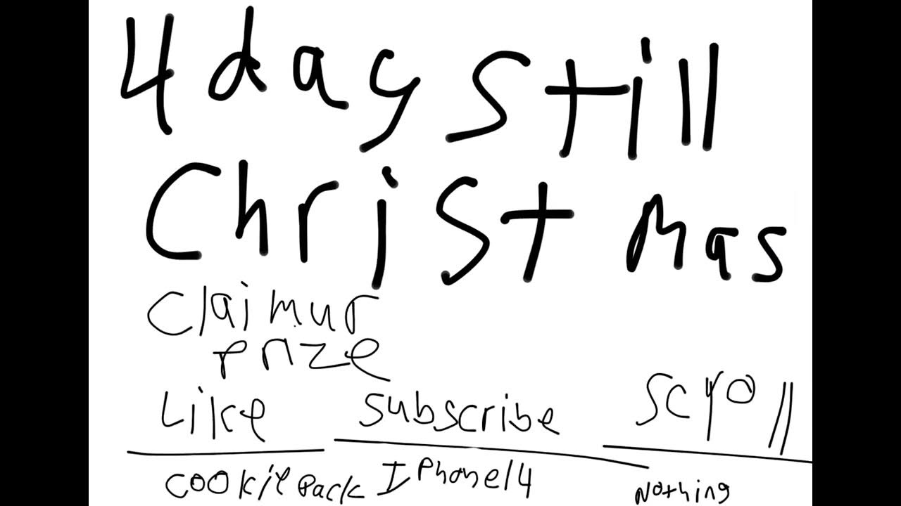 4 days till Christmas! Claim your prize YouTube