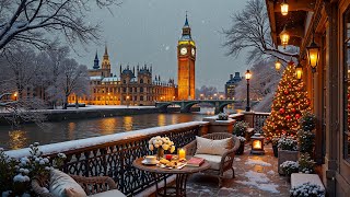 London Café Jazz ❄️ Cozy Balcony by Big Ben & Soft Winter Jazz Melodies for Calm Focus screenshot 5
