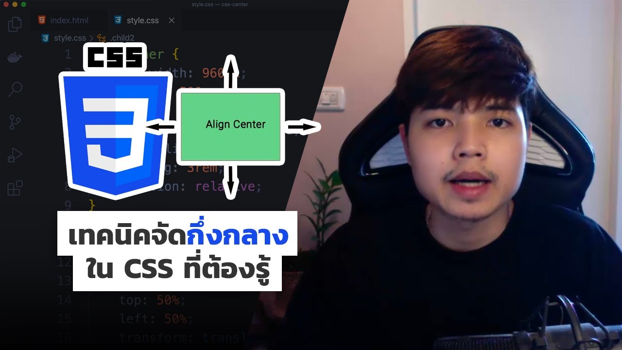 คําสั่งเว้นวรรค html  2022  เทคนิคการจัดกึ่งกลางใน CSS ที่ทุกคนต้องรู้ ?‍??