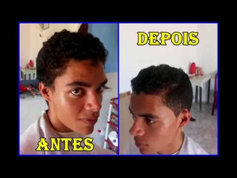 corte de cabelo masculino maquina 2 dos lados e tesoura