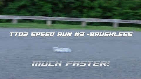 TT02 Speed Run #3 - Brushless Power! @poorboysrc