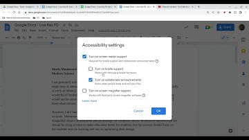 Low Key PD: Google Docs - Tools - Accessibility