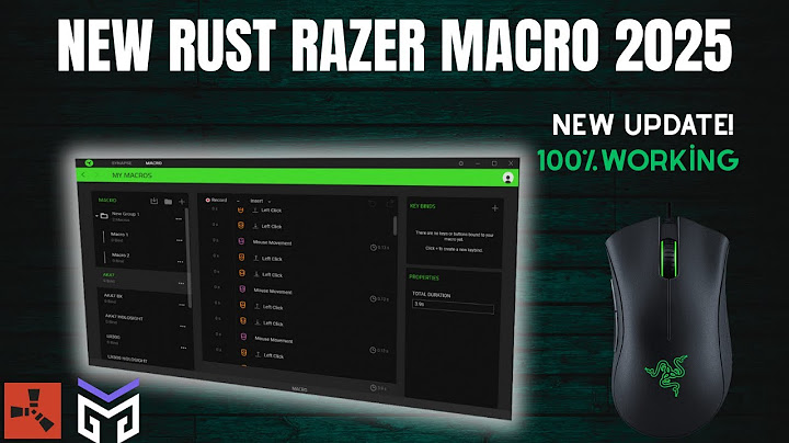 Razer 1MS Rust Macro -2025 (NEW) New Update Pack!