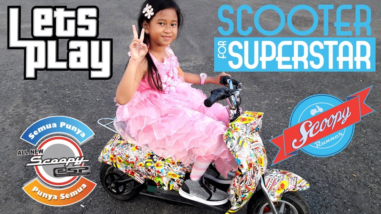 Try a kid's electric toy scooter. 