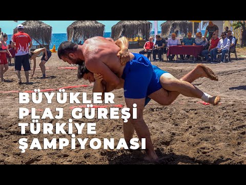 Büyük Erkekler ve Kadınlar Plaj Güreşi Türkiye Şampiyonası Başladı