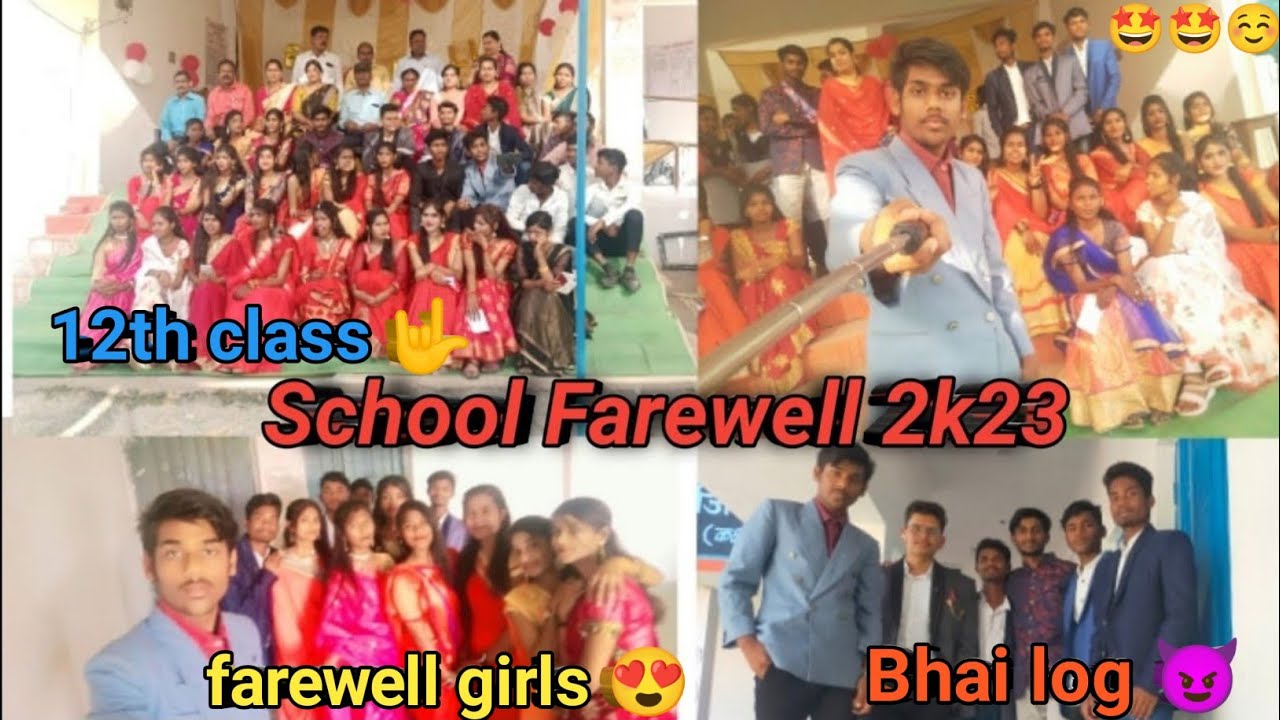 School Farewell 2k23 || 12th class || last day of school 😔😭 - YouTube