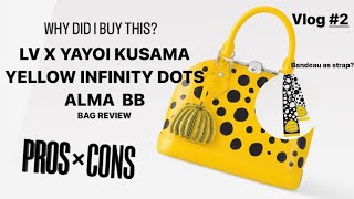 unboxing the new yayoi kusama LV alma BB 😍☀️