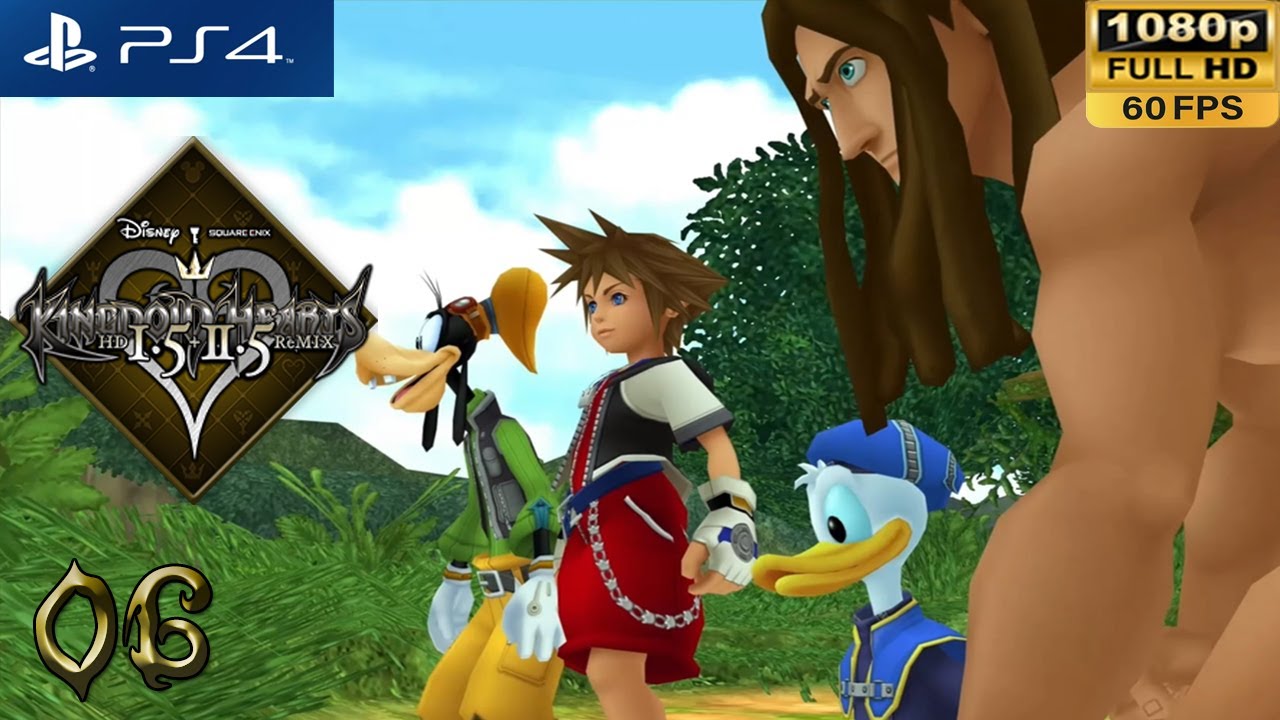 [PS4 1080p 60fps] Kingdom Hearts 1 Walkthrough Part 6 Deep Jungle 2/2 - KH HD 1.5 + 2.5 Remix